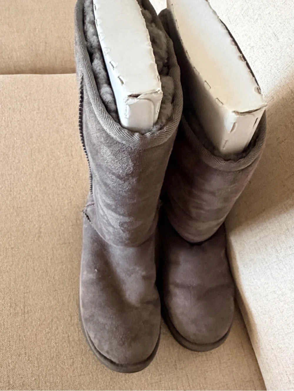 Gently Used - in Excellent Condition- UGG Tall Suede Boot - Charcoal - Size 8